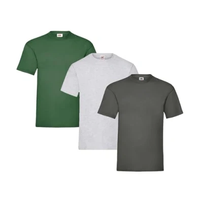 Image of Fruit of the Loom Men&#039;s T Shirt, Pack 3, XL
