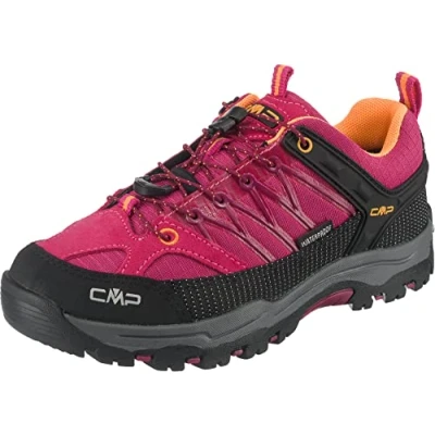 Image of CMP Kids Rigel Low Trekking Shoes WP Walking, Bougainvillea Goji, 1 UK