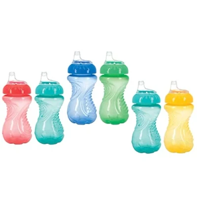 Image of Nuby 2 Pack No Spill Easy Grip Cup, 10 Ounce, Colors May Vary