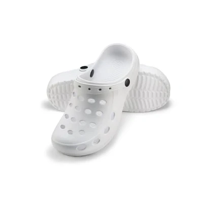Image of ESTRO Garden Clogs for Women Shoes Men Womens Mens Gardening Plastic A02 (3 UK, White)