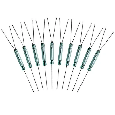 Image of Gebildet 10pcs 4W 3 Pin Reed Switch Contact Normally Open N/O N/C SPDT, Glass Relay Magnetic Induction (2.5mm x 14mm)