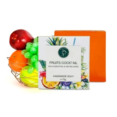 Image of AATMANA Handmade Natural Bar Soap for Men &amp; Women, Moisturizing Body Face Soap, 7.9 Oz Bars (3 Set) (Mixed Fruit)