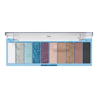 Image of e.l.f. Perfect 10 Eyeshadow Palette, Ten Ultra pigmented Vibrant Shades, Smooth, Creamy &amp; Blendable Formula, Vegan Cruelty free, Intergalactic