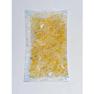 Image of celloexpress SELF INDICATING 25g Pack of 4 Total Gel Weight 100g YELLOW Silica Pouches Sachets (SI 25g, 4)