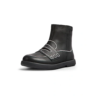 Image of Camper TWS Classic ankle boots for kids, Size: 10K, Black Leather