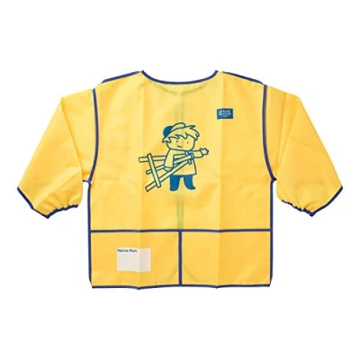 Image of Little Artists Apron Yellow Plastic (6 8yrs)
