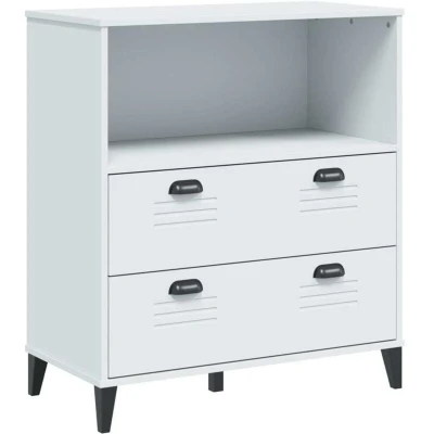 Image of vidaXL Bookcase VIKEN White 80x40x90 cm Engineered Wood