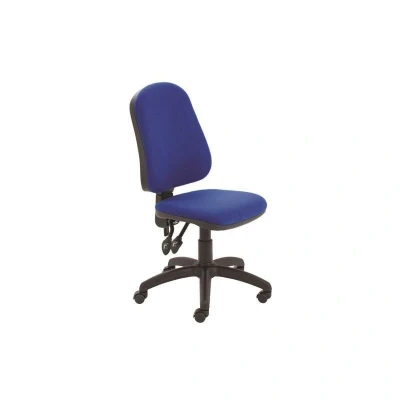 Image of First High Back Operator Chair 640 x 985 1175 mm Blue KF98506