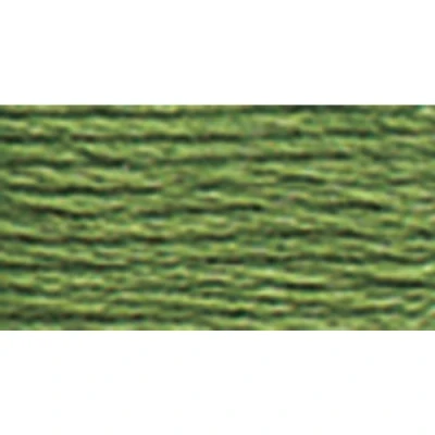 Image of DMC 117 3363 Mouline Stranded Cotton Six Strand Embroidery Floss Thread, Medium Pine Green, 8.7 Yard
