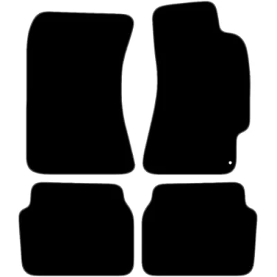 Image of Carsio Carpet Car Mats For Subaru Impreza 2003 to 2007 5 Piece Set Tailored Fit Floor Mat Complete Accessory Black Custom Fitted All Weather, Anti Slip Backing &amp; Grey Trim