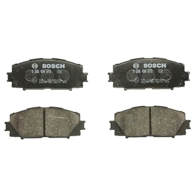 Image of 044654706079, 0446547070, 44650W141 Brake pad set BOSCH 0 986 494 670 Low Metallic with mounting manual TOYOTA: Prius III Hatchback, IV Liftback