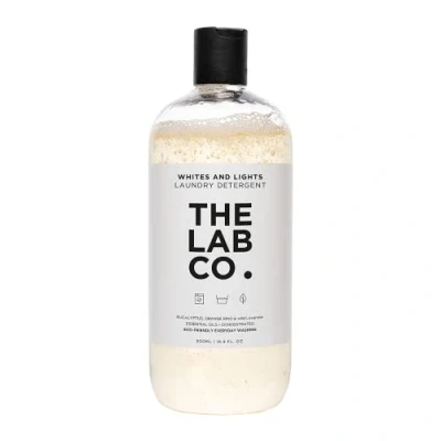 Image of The Lab Co. Lights and Whites Wash. Non Bio Liquid Laundry Detergent for washing machines hand washing. Lavender Orange Rind. 500ml up to 32 washes.