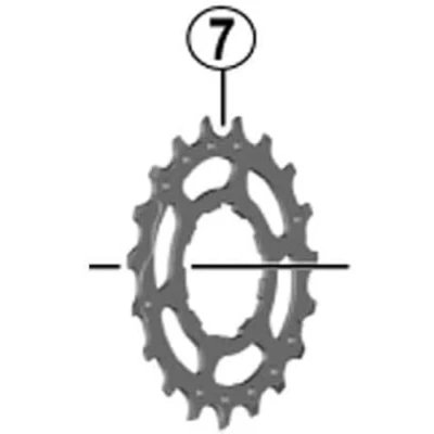 Image of SHIMANO Unisex Adult CS M8000 Sprocket, Black, One Size