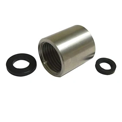 Image of 15mm Fine Thread Female to 1/2&#039; BSP Stainless Steel Through Bath Shower Hose Adapter