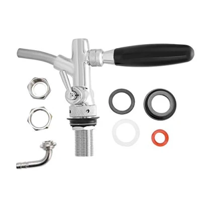 Image of G5/8 Adjustable Stainless Steel Draft Beer Keg Tap Faucet for Festivals Home(Silver)