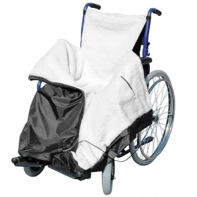 Image of Gr8 Home Wheelchair Cozy Wrap Waterproof Water Resistant Fleece Blanket Throw Travel Car Lined Cosy Leg Cover
