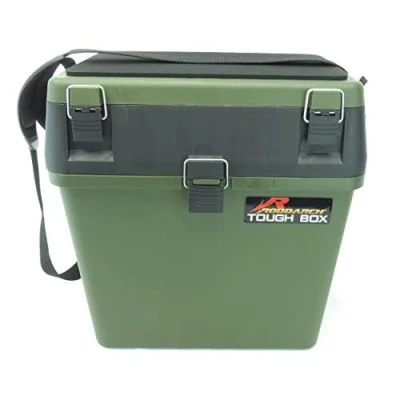 Image of Roddarch Seat Box &amp; Fishing Tackle with Padded Strap Pad. Sea Boat or Coarse