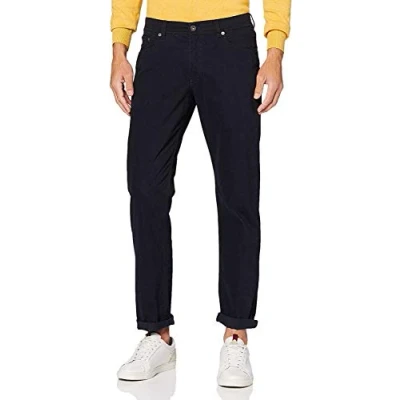 Image of Brax Men&#039;s 80 2000 Straight Leg Trousers, Blue (Perma 21), W40/L32