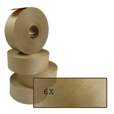 Image of FINCHLEY 6 x Rolls of Extra Strong Reinforced Gummed Paper Water Activated Tape 48mm 100M