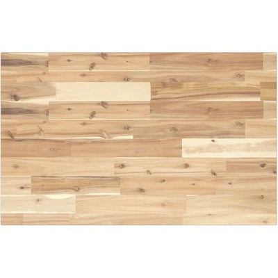 Image of vidaXL Table Top Rectangular 100x50x2 cm Solid Acacia Wood Dining/Bistro/Side/Coffee Durable, Easy to Clean Brown Wooden Surface