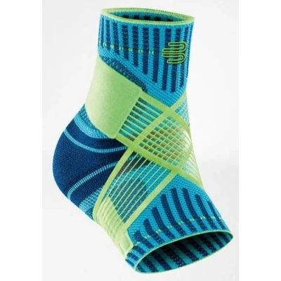 Image of BAUERFEIND Ankle Support Unisex 1 Bandage for Sports such as Football, Fitness or Running, No Bending Thanks to Brace, Blue, XXL
