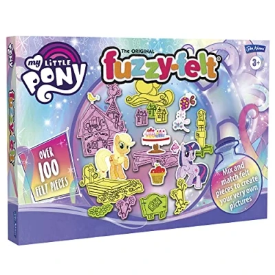 Image of John Adams Fuzzy felt My Little Pony Activity Set: Mix and match pieces to create your very own pictures Preschool toy Ages 3+