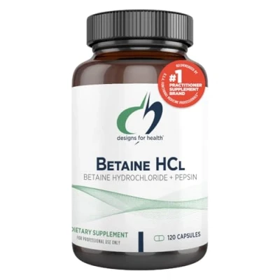 Image of Designs For Health Betaine HCl 120 Tablets