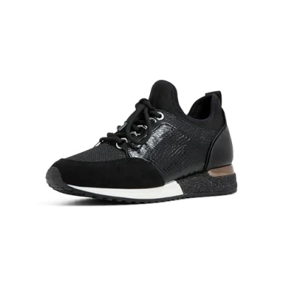 Image of Aldo Women&#039;s Courtwood Fashion Lace up Sneaker, Black, 4 UK
