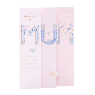 Image of UK Greetings Mother&#039;s Day Card for Mum Beautiful Fold Out Design