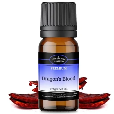 Image of Dragons Blood Fragrance Oil 10ml, Scented Oils for Burners, Candle Making and Wax Melts, Diffuser, Fragrance, Scents Soap Bath Bombs Vegan &amp; UK Made