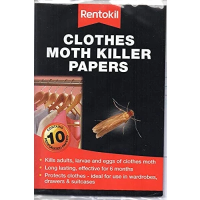 Image of 6 X Rentokil Moth Killer Papers 10pack
