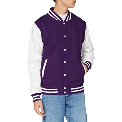 Image of AWDis JH043MOXN / BURM, Men&#039;s Jacket, Violet (Purple/White), X Large