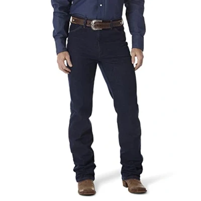 Image of Wrangler Men&#039;s Cowboy Cut Slim Fit Stretch Boot Jean, Navy Stretch, 33W x 32L