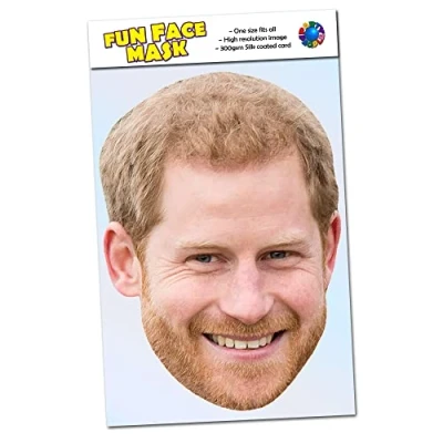 Image of Party People 1 x Prince Harry Celebrity Face Mask Ready To Wear