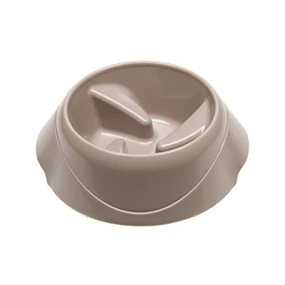 Image of Ferplast Magnus Slow Dog Bowl Anti Gulping, Eco Friendly, Non Slip Food Bowl, Water Enhances Digestion, 0,5 L. Grey