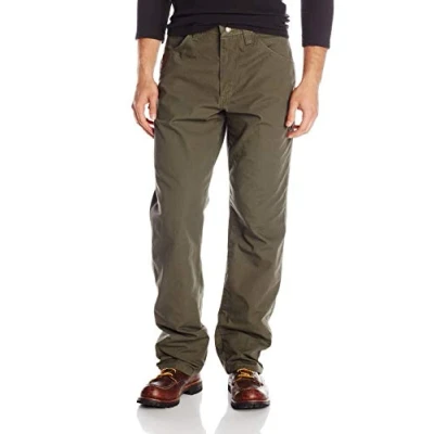Image of Wrangler Mens Riggs Workwear Fr Flame Resistant Carpenter Jeans, Loden, 36W x 30L