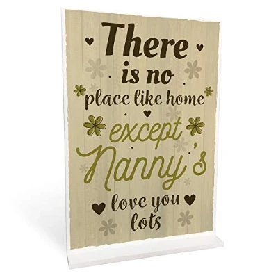 Image of RED OCEAN Nanny Gifts For Christmas Birthday Standing Plaque Home Sign Grandparent Keepsake
