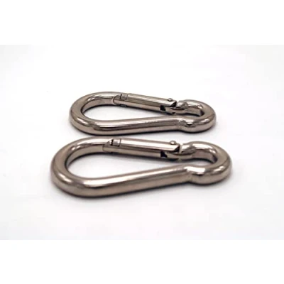 Image of Snap Hooks A4 Stainless Steel Marine Grade M5, 5mm Thick x 50mm Pack of 2 (5mm 50mm)
