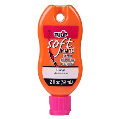 Image of Tulip Soft Fabric Paint 2oz, Matte Orange, One Size