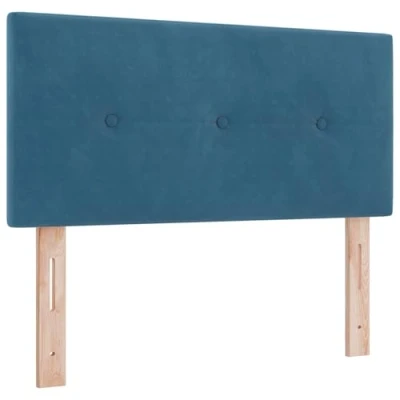Image of vidaXL Headboard Button Tufted Dark Blue 90 cm Velvet