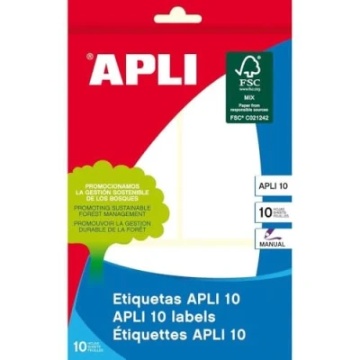 Image of Apli 53 x 100 mm Labels (Pack of 10 Pages)