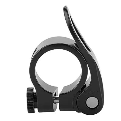 Image of Road Bike Seatpost Clamp Aluminum Alloy Mountain Terrain Bicycle Quick Release Seat Post 25.4/28.6 (Black)
