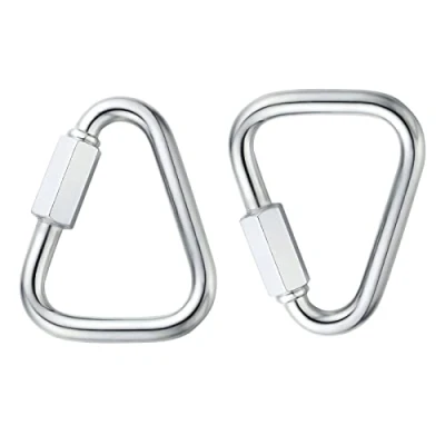 Image of Delta Quick Link Triangle Locking Carabiner 3/8&quot; M10 10MM 2PCS