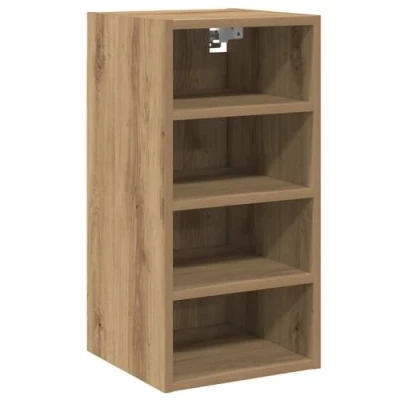 Image of vidaXL Hanging Cabinet Artisan Oak Engineered Wood 30x29.5x60 cm for Kitchen Modern Wall Mounted Cupboard Storage Unit