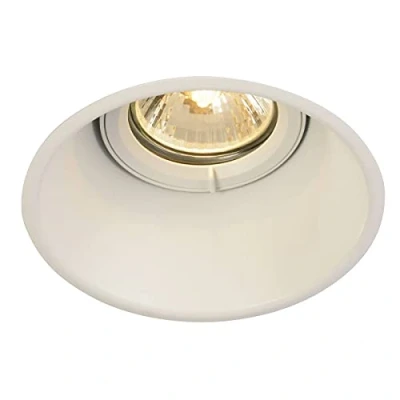 Image of SLV recessed Horn T, floodlight, spot, Ceiling, Built in LED, Internal Lighting / GU10 50W White, Steel, 50 W