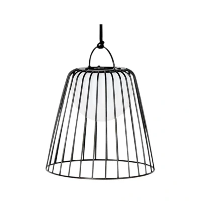Image of Lindby LED outdoor hanging light Levino, black, metal