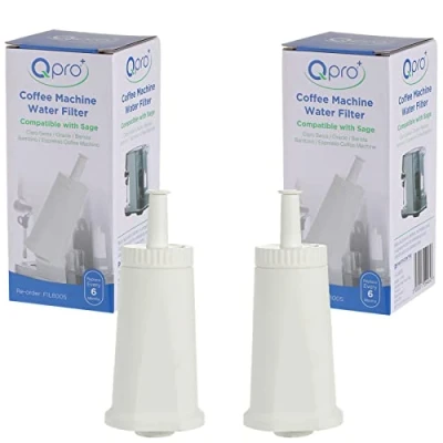 Image of Water Filters for Sage Espresso Coffee Machine Bambino Barista Oracle Claro Swiss Pack of 2 Cartridges 12 Months