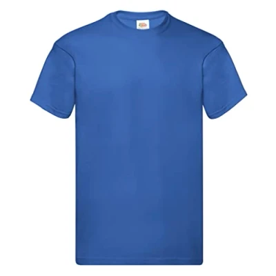 Image of Fruit of the Loom Men&#039;s Valueweight Short Sleeve T Shirt, Royal, M UK