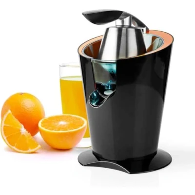 Image of Electric Citrus Press Juicer Squeezer, 160W Motor, with 2 x Interchangeable Cones, and Anti Drip Easy Pour Spout