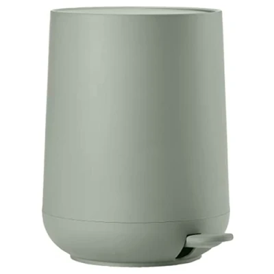 Image of Zone Denmark Nova Bathroom Bin, Cosmetic Waste Diameter 20.5 cm, Height 23.5 Capacity 3 Litres, Matcha Green